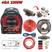 4 Gauge 2300W Car Audio Cable Kit Amplifier Install Amp RCA Subwoofer Sub Wiring