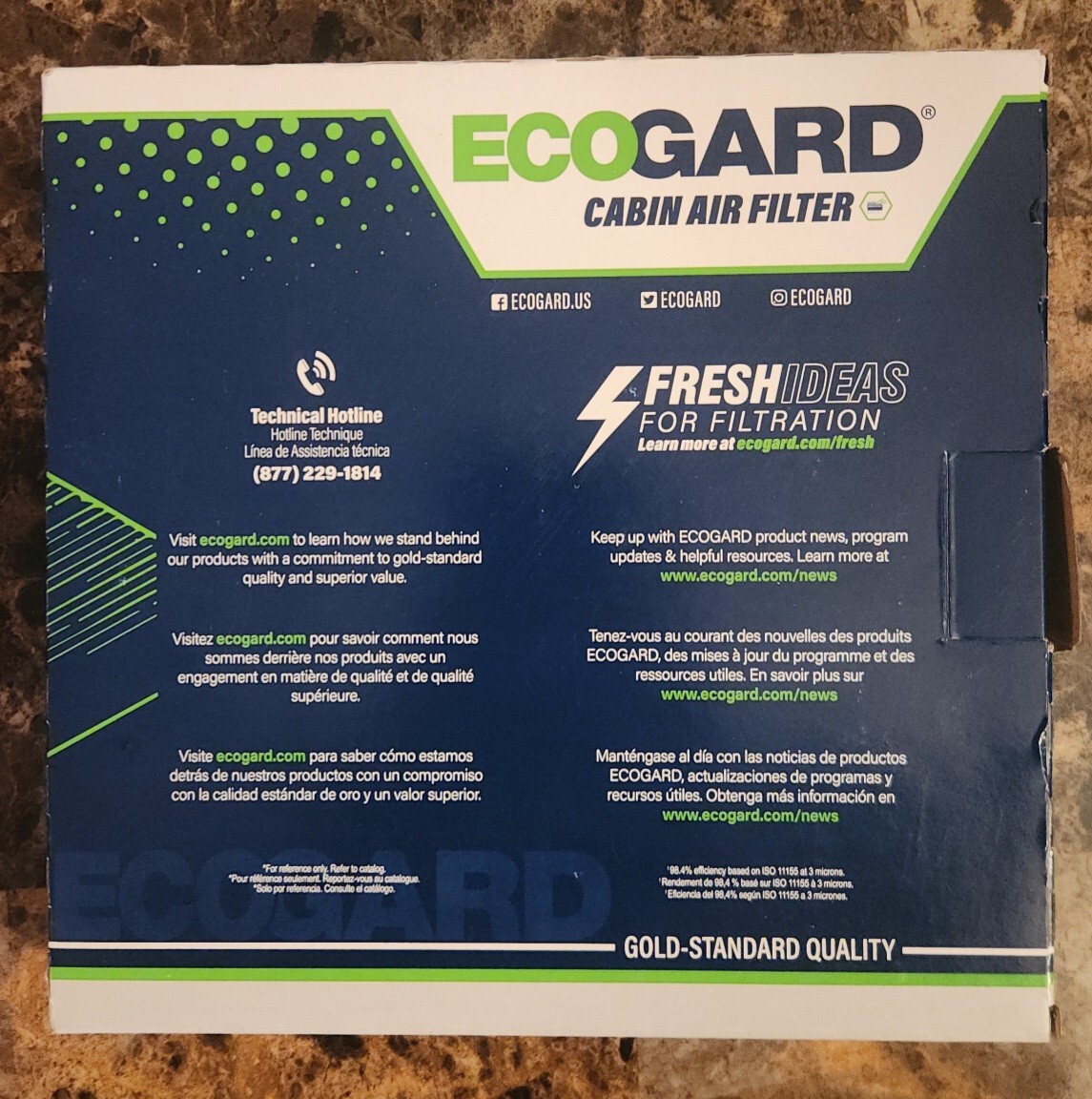 Genuine Ecogard XC36080 Premium Cabin Air Filter replaces 80292TF0G01