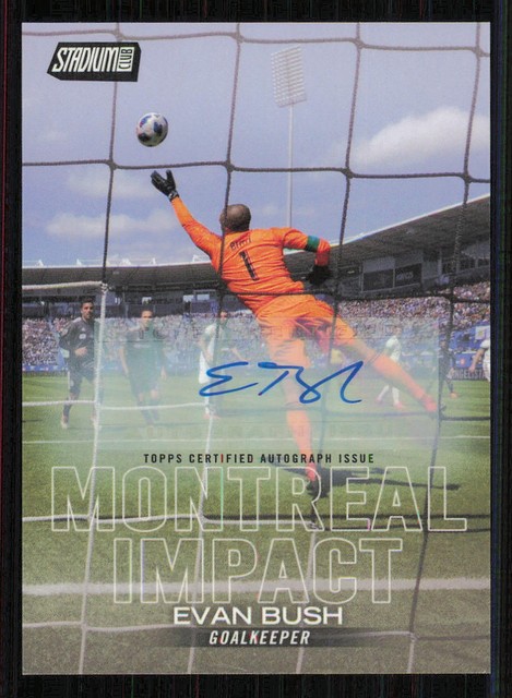2018 Stadium Club MLS AUTO #2 Evan Bush