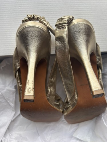 Next Signature Gold Sandal Size 6.5 - Picture 5 of 6