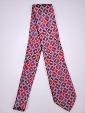 Geoffrey Beene Mens Formal Necktie 58"Lx3.25"W Red/Blue Neck Tie