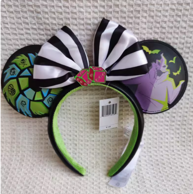 Disney Parks x Loungefly Oogie Boogie Bash 2024 Glow in the Dark Ear Headband Disney Park 2024 Ears Oogie Boogie Bash Collection Glow In  main image 2
