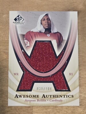 2004 SP Game Used Edition Awesome Authentics /100 Anquan Boldin Jersey