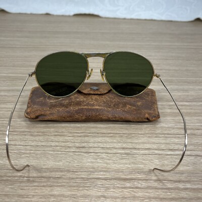 1930's Pur–O–Ray Ophthalmic Sunglasses Vintage Pur-O-Ray Opthalmic Sunglasses SG1 Original Leather