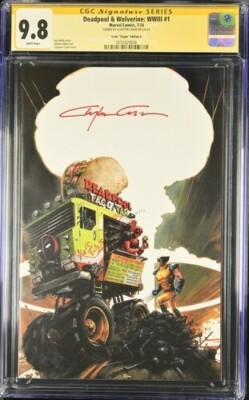 DEADPOOL WOLVERINE WWIII #1 CGC 9.8 VIRGIN SIGNED by CLAYTON CRAIN