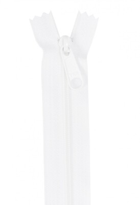 By Annie Handbag Zipper 24in White ZIP24-100 Single Side