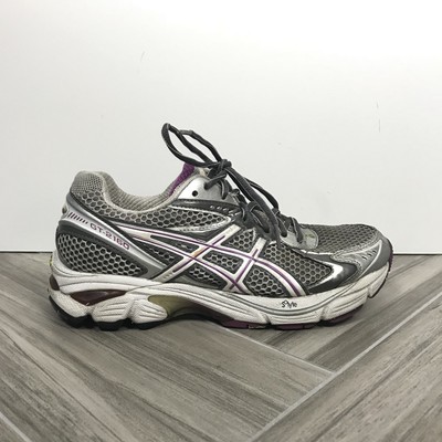 GT-2160 Gel Gray Purple Running Shoes Sz 7 Lace Up Sneakers | eBay