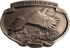 2004 Oregon Hunters Association 21st Annual Siskiyou Belt Buckle Limited Edition