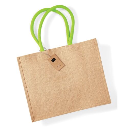 Classic Jute Shopper Bag Hessian Burlap Reusable Woven Tote Shopping Carrier - Picture 12 of 57