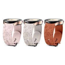 Daisy Floral Engraved Band Strap For Samsung Galaxy Watch 4/5/5 Pro/6/6 Classic
