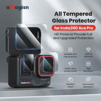 Tempered Glass Protective Film Sports Camera Accessories For Insta360 Ace Pro