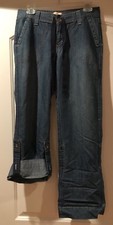 Levi  s Women  s Adjustable Wide Leg Jeans Pants Denim Inseam 29  Blue 4 S
