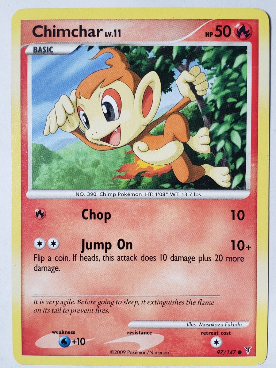 Chimchar 97/147 LP - Supreme Victors Pokemon Card - Masakazu