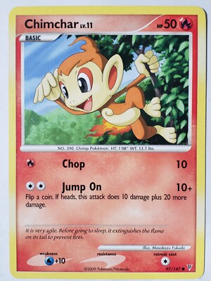 Chimchar 97/147 LP - Supreme Victors Pokemon Card - Masakazu