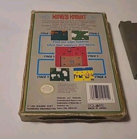 Authentic King's Knight with Box NES Tested Nintendo Entertainment System Square