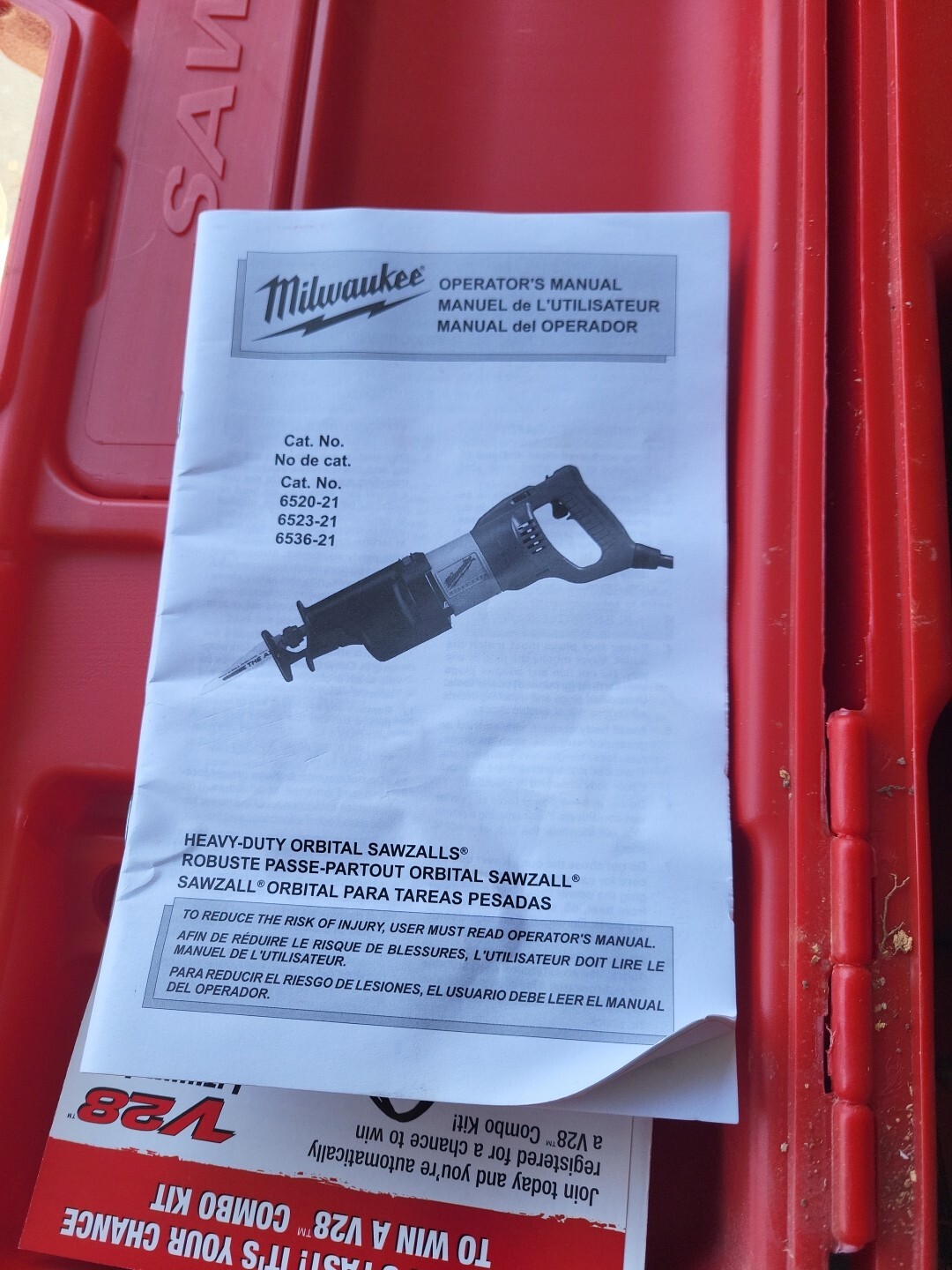 Milwaukee Heavy Duty Orbital Super Sawzall Used Great Working Condition