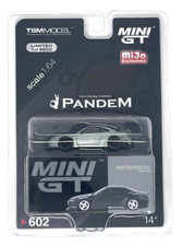 Chase! Raw Mini GT 1:64 Nissan Silvia (S15) Rocket Bunny Black Pearl MGT00602