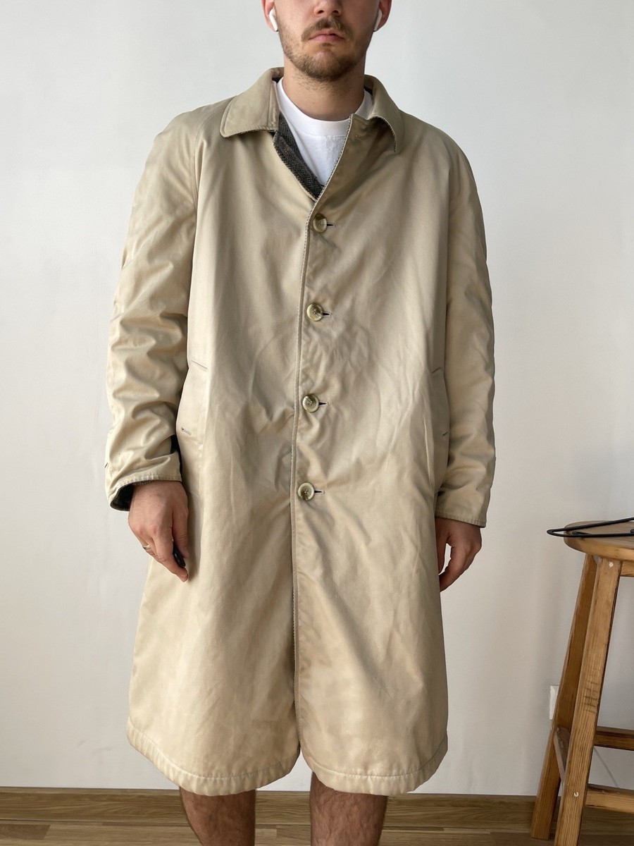 Vintage Burberrys Reversible Wool/Cotton Coat size Reg 50 Made in