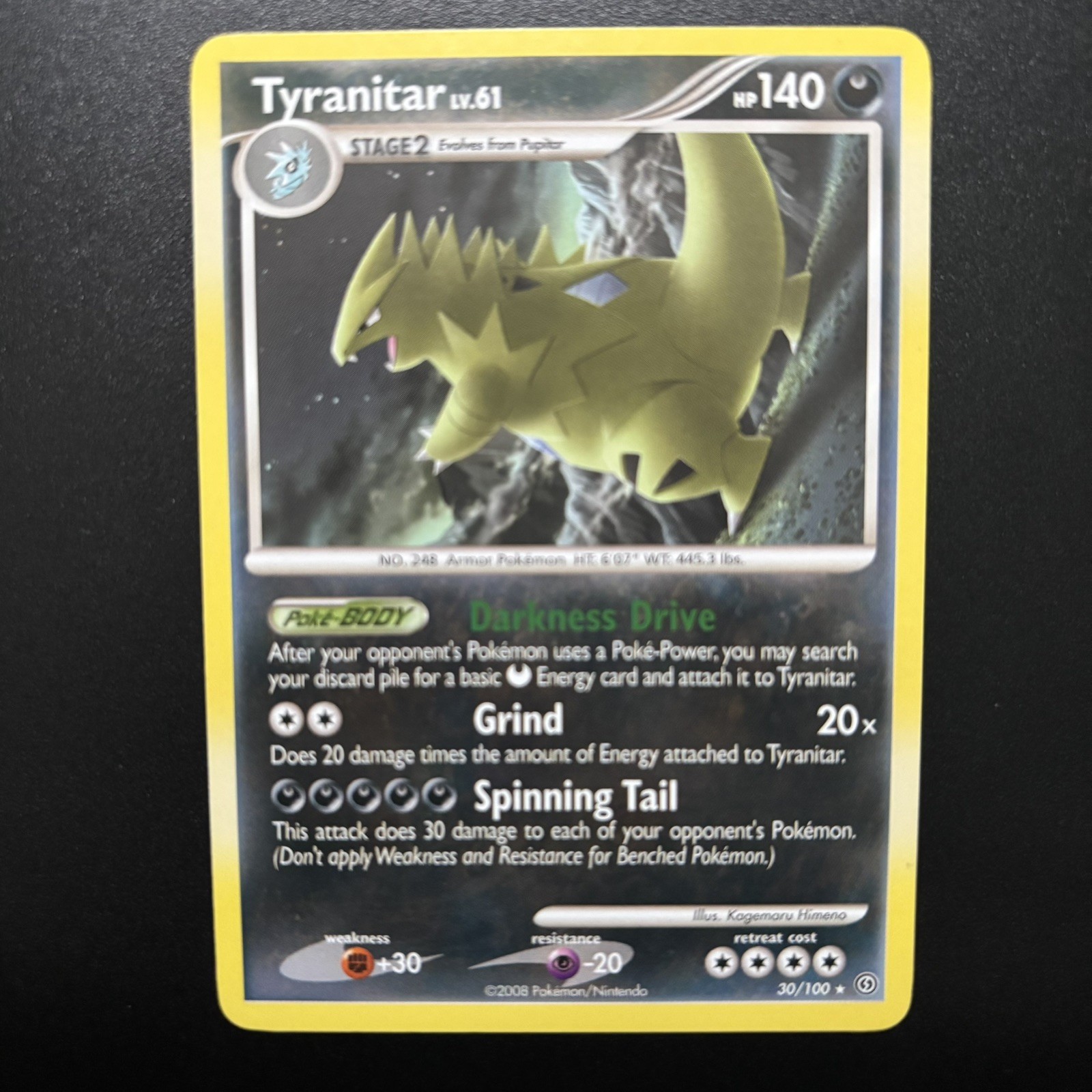 Stormfront #30/100 Tyranitar - Near Mint NM