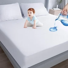 Moonsea Queen Top Mattress Protector Waterproof, Breathable, Noiseless, Smooth