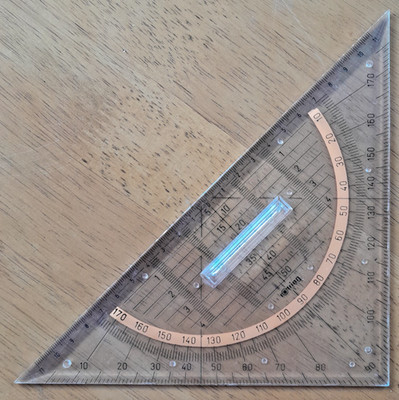 rOtring Geometrie Set Vierkant mit Griff 17 x 25 cm