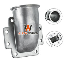 Silver Stainless Steel 3 Vband T6 Turbo 90 Degree Elbow Adapter Flange Tube New Silver Stainless Steel 3 Vband T6 Turbo 90 Degree Elbow Adapter Flange Tube New