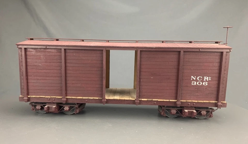 Fn3 1:20.3 27’ Boxcar N.C. Ry #306 w/working brakes G1034 - Image 4 of 4