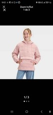 Girls' Solid Quilted Jacket - art class XL 14-16
