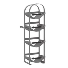Holman Kargo Master Heavy Duty Steel 4 Tier Refrigerant Tank Rack 13.5"W x 50"H