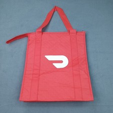 DoorDash Insulated Delivery Tote Bag Red Cooler Thermal 15x13x9.5