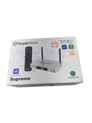 SuperBOX Supreme Smart Media Player Android 12 128GB Storage 4GB RAM 8K Open Box