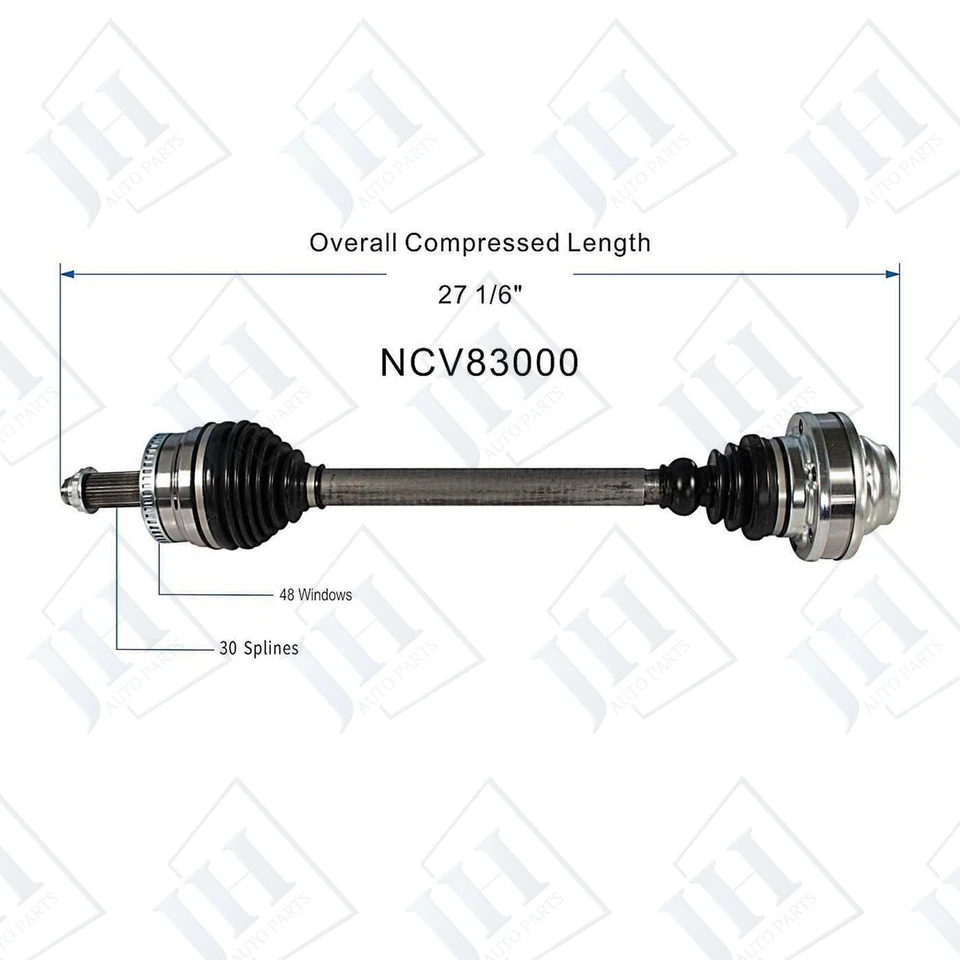 OE Rear Left or Right CV Axle Shaft for 2003 2004 2005 Land Rover Range Rover - Image 2 of 4