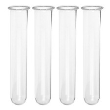 4-Pack Glass Test Tube Vases for Plant Propagation Hydroponic Planter Tubes I...