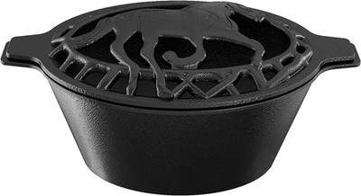 Woodstove Steamer Stove Humidifier Cast Iron Lattice Top Rust Resistant 2.3 Quar