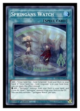 Yugioh Springans Watch #BLVO-EN054 Super Rare Blazing Vortex LP