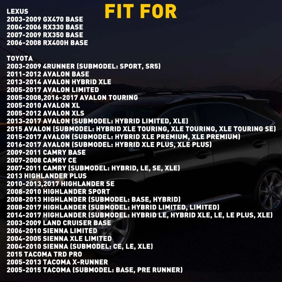 4x Manija de puerta exterior delantera y trasera para Toyota Camry 2007-2011 2005-2012 Tacoma Foto 4 de 4