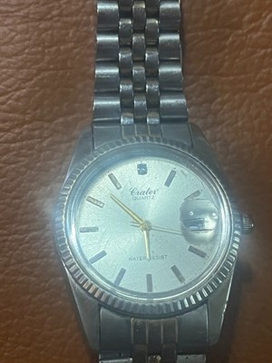 1980er Carter Quartz HAU Calendar Lupe RLX Style TOPZUSTAND  Swiss