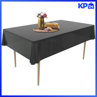 Einweg Tischdecke 6 StüCk 137 X 274 Cm Schwarz FüR Feste Und Gastronomie