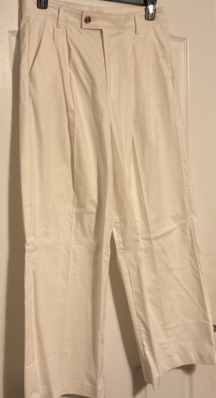 NWT Banana Republic Linen Blend Wide Leg Pants Womens Size12 White