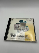 Microsoft Publisher 97 PC Software CD Deluxe Version with CD Key
