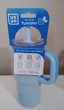 YAYA My First Tumbler Mini Kids 12oz - Pink - Spill Proof Reusable Straw NEW