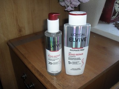 L'OREAL Elive Bond Repair Shampoo 200ml & Leave-in Serum 150ml Set