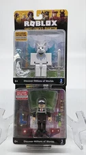 Lot of 2 Roblox Figures NEW Sealed Jailbreak and Ghost Forces with Virtual Codes