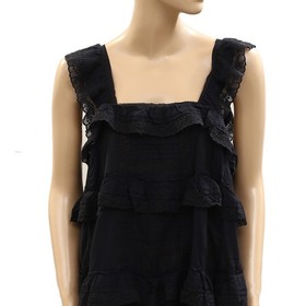 Intimately Free People Tiered And True Romper Pull On Lace Ruffled M NWT 285662