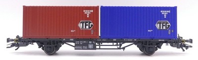 Märklin 4768 DB Containerwagen beladen mit 2 TFG Container - Spur H0 - OVP - AC