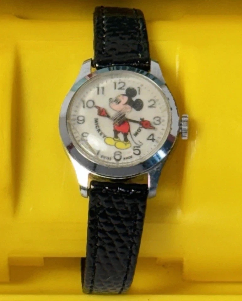 Bradley Disney Mickey Mouse Watch, RARE Genuine Vintage Disneyana Gifts, #6801 - Image 2 of 4