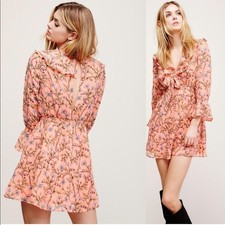 Free People Ruffle Me Up Mini Dress XS