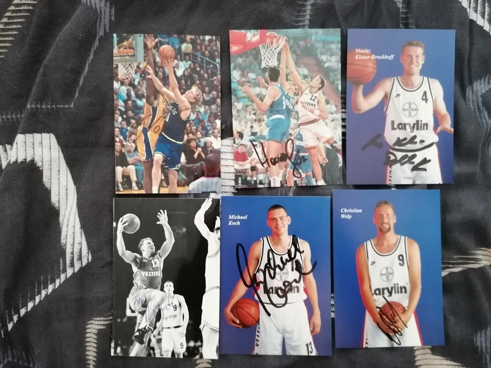 BASKETBALL - 6 Original Autogrammkarten/Fotos (DIRK NOWITZKI)  - SIGNED! - Bild 1 von 1