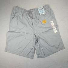 Cat Jack Boys Shorts Pull-On Gray XXL 16/18 NWT Cotton Flexible Drawstring New
