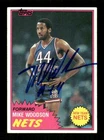 1981-82 Topps #89E East Mike Woodson RC signed autograph centered, crisp blue sh